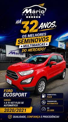 FORD ECOSPORT 1.5 TI-VCT FLEX SE AUTOMÁTICO FORD ECOSPORT 1.5 TI-VCT FLEX SE AUTOMÁTICO